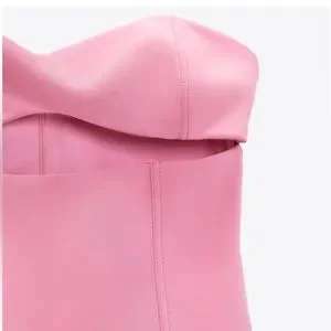 Zara | Tops | Zara Barbie Pink Cut Out Corset Bustier 223